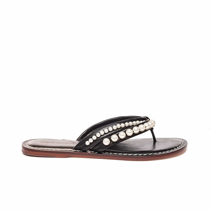 Sandalias Deslizantes Bernardo Miami Pearl Mujer Negras | RFE1135ZO