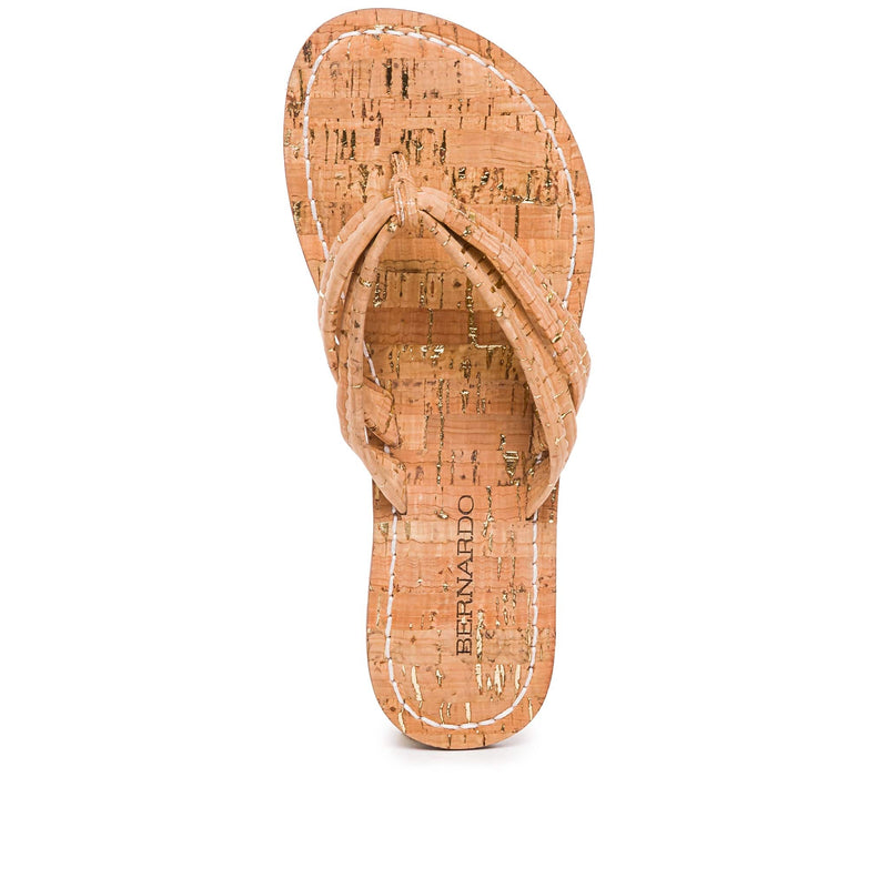 Sandalias Deslizantes Bernardo Miami Thong Mujer Marrones | RPE1531JT