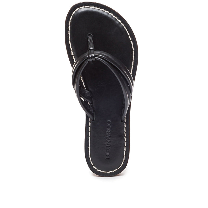 Sandalias Deslizantes Bernardo Miami Thong Mujer Negras | OTZ4657AH