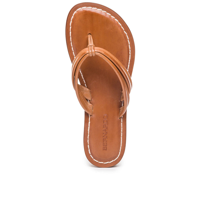 Sandalias Deslizantes Bernardo Miami Thong Mujer Marrones | PWE2983SY