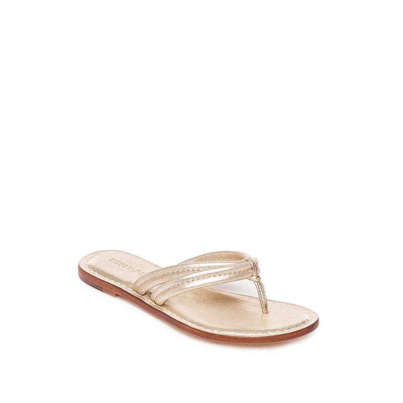 Sandalias Deslizantes Bernardo Miami Thong Mujer Doradas | EWW5877KT
