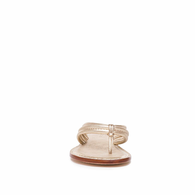 Sandalias Deslizantes Bernardo Miami Thong Mujer Doradas | EWW5877KT