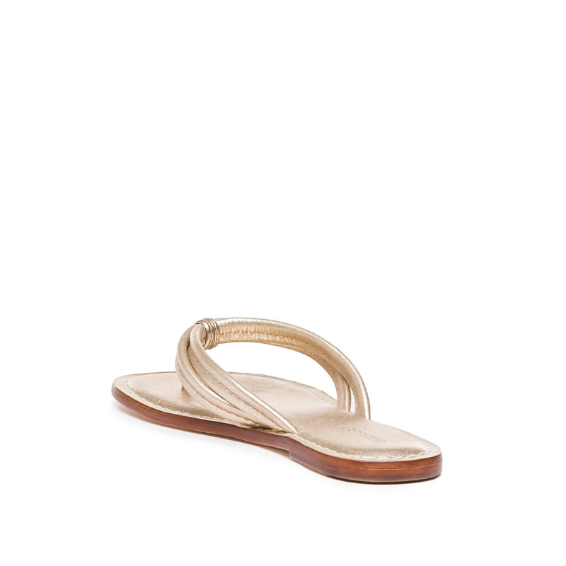 Sandalias Deslizantes Bernardo Miami Thong Mujer Doradas | EWW5877KT