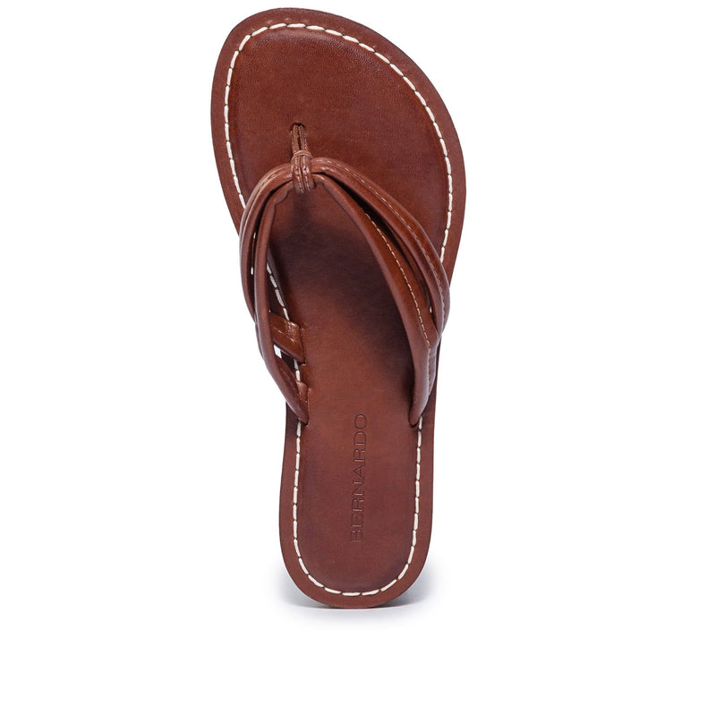 Sandalias Deslizantes Bernardo Miami Thong Mujer Chocolate | RMC8567VV