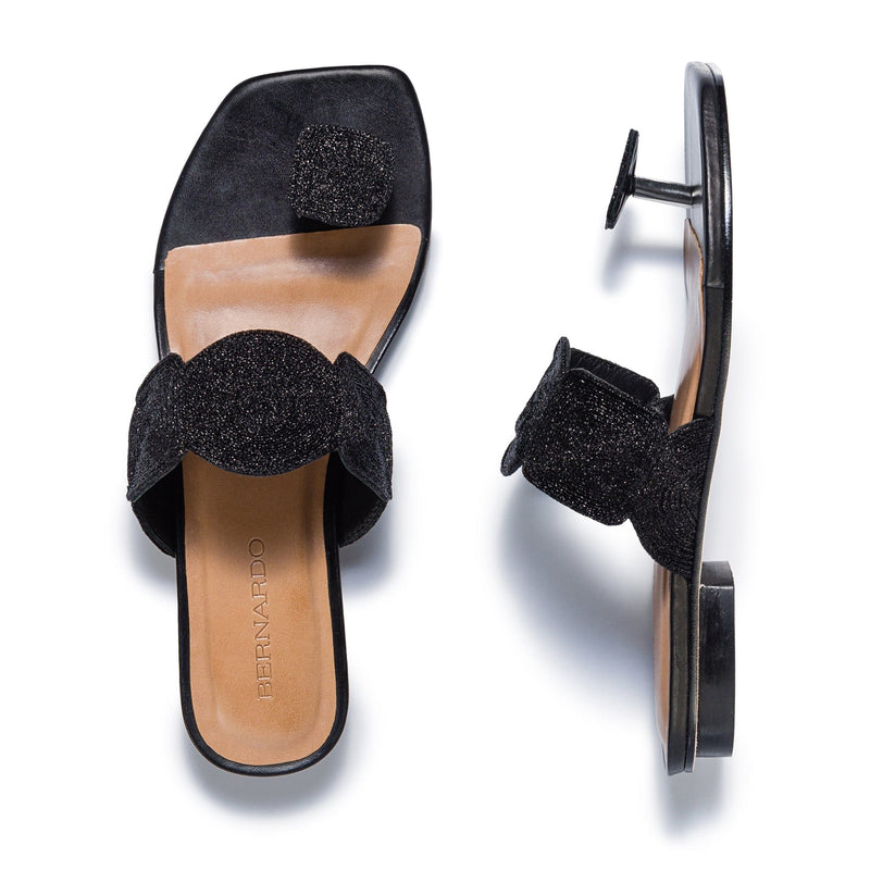 Sandalias Deslizantes Bernardo Palermo Mujer Negras | FPR9983WB