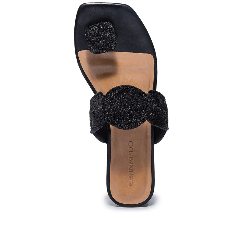 Sandalias Deslizantes Bernardo Palermo Mujer Negras | FPR9983WB