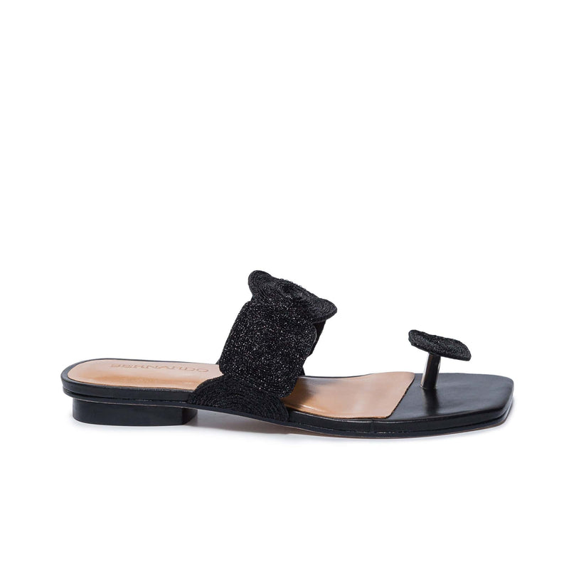 Sandalias Deslizantes Bernardo Palermo Mujer Negras | FPR9983WB