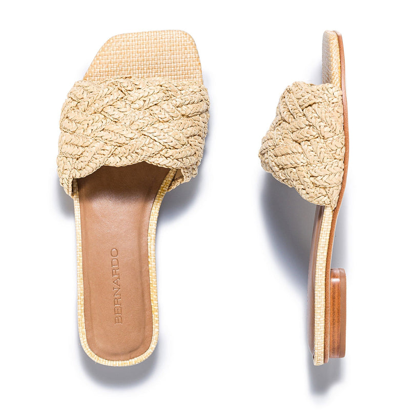 Sandalias Deslizantes Bernardo Pixie Mujer Beige | UUZ6530XU