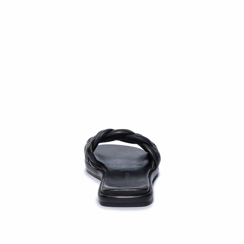 Sandalias Deslizantes Bernardo Troy Woven Mujer Negras | GIA2836OM