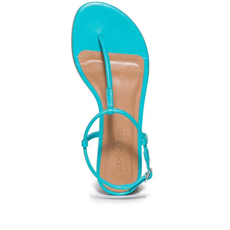 Sandalias Planas Bernardo Haven Thong Mujer Azules | CSL1557JV