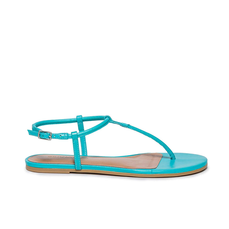 Sandalias Planas Bernardo Haven Thong Mujer Azules | CSL1557JV