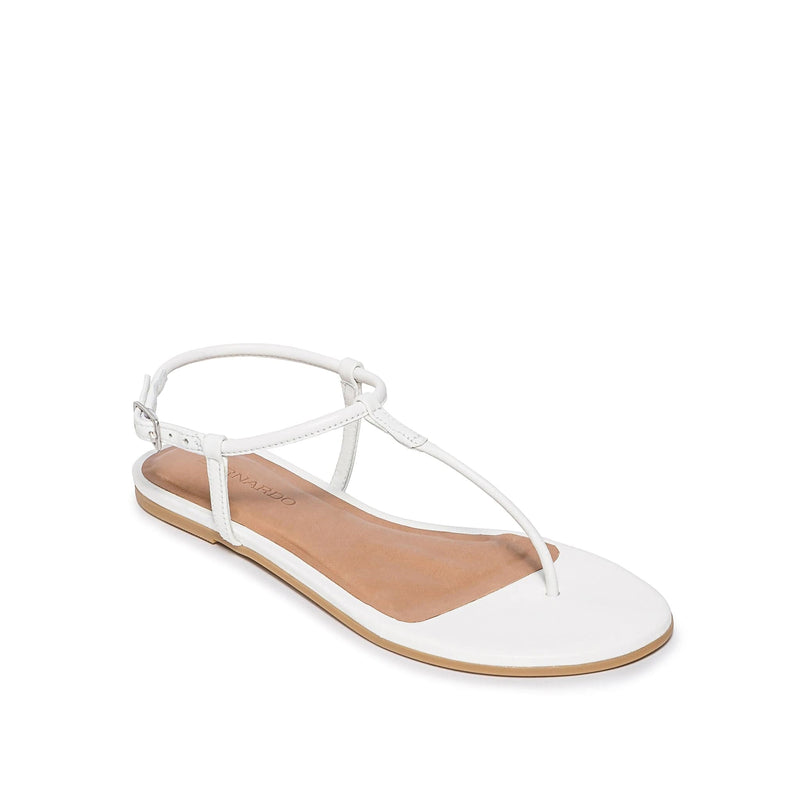 Sandalias Planas Bernardo Haven Thong Mujer Blancas | CUX3591UY