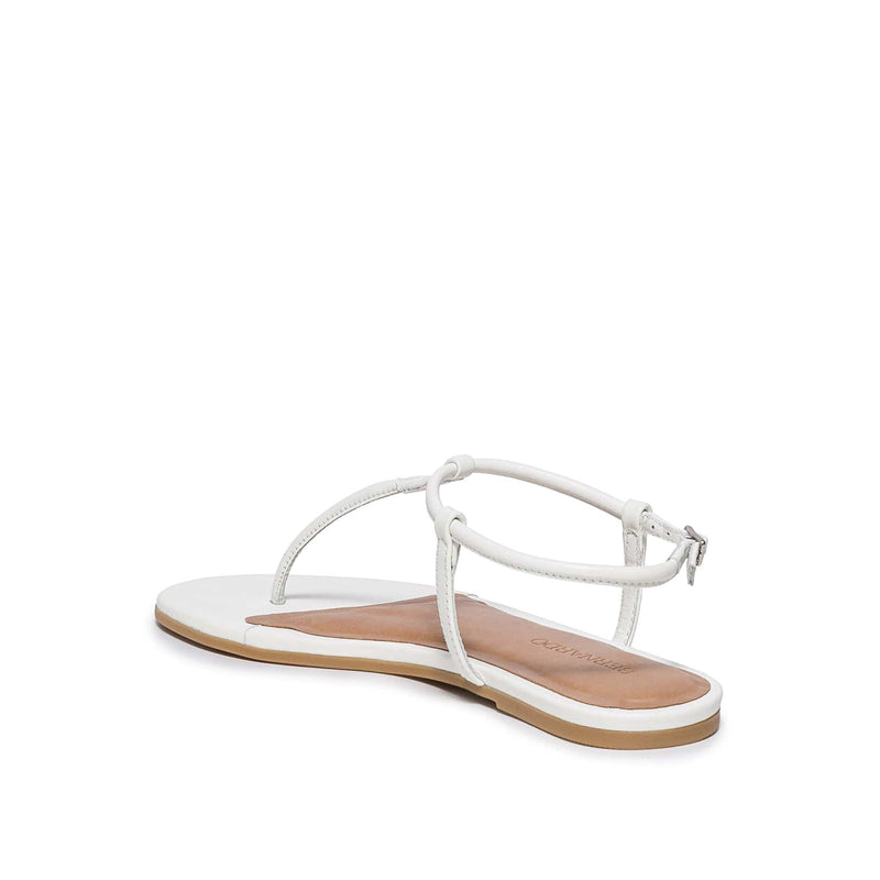 Sandalias Planas Bernardo Haven Thong Mujer Blancas | CUX3591UY
