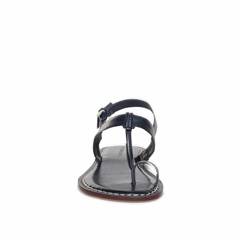 Sandalias Planas Bernardo Maverick 2 Toe Ring Mujer Azul Marino | CGE9264DS