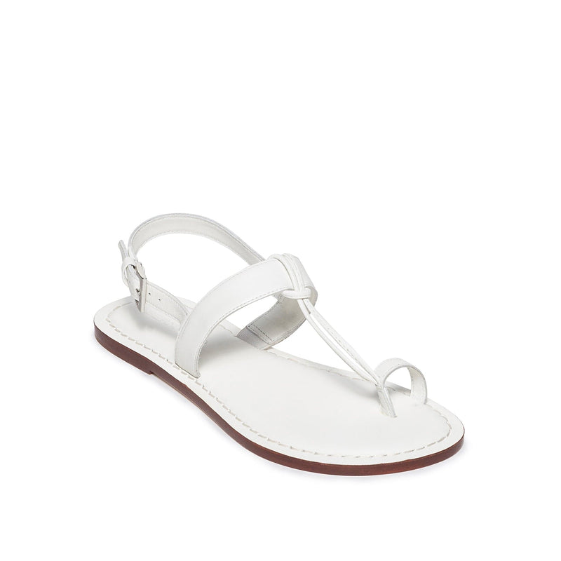 Sandalias Planas Bernardo Maverick 2 Toe Ring Mujer Blancas | FKX955YW