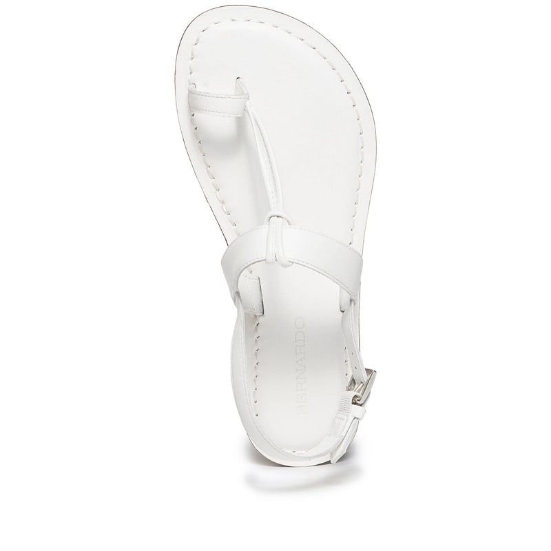 Sandalias Planas Bernardo Maverick 2 Toe Ring Mujer Blancas | FKX955YW