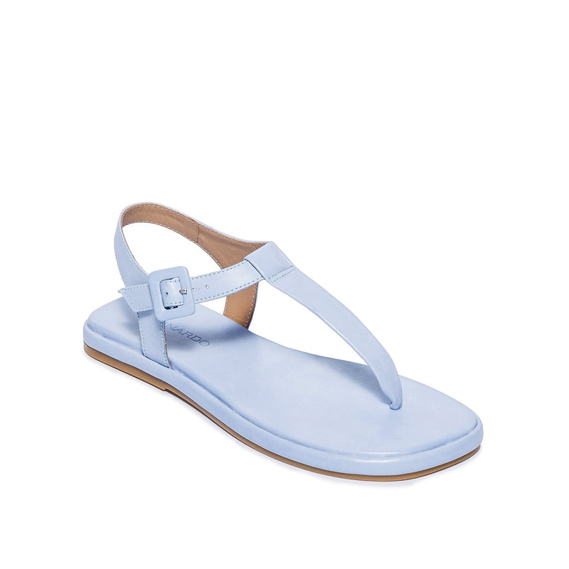 Sandalias Planas Bernardo Tucson T-Strap Mujer Azules | BJS169JF