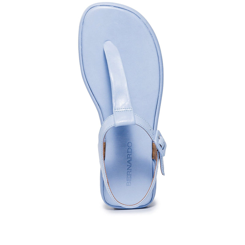 Sandalias Planas Bernardo Tucson T-Strap Mujer Azules | BJS169JF