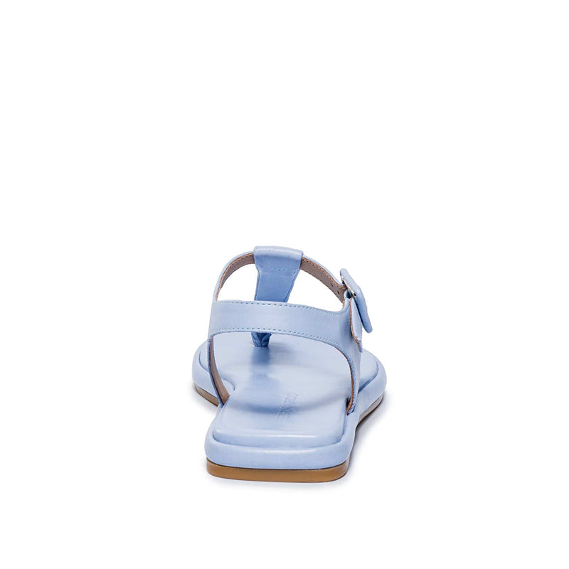 Sandalias Planas Bernardo Tucson T-Strap Mujer Azules | BJS169JF