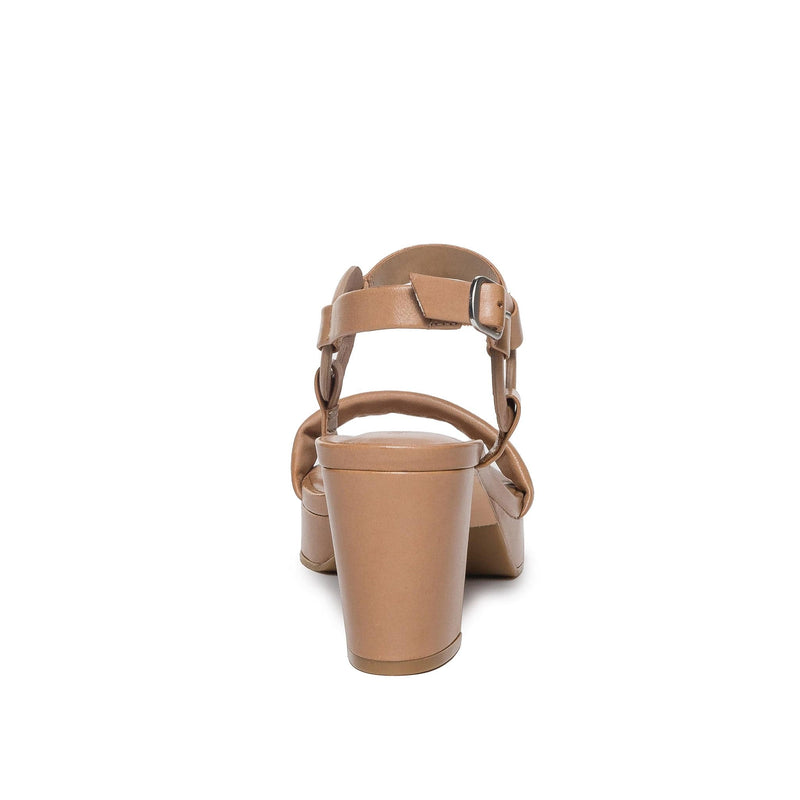 Sandalias Plataforma Bernardo Candace Mujer Marrones | ALB2394WY