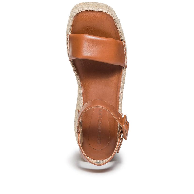 Sandalias Plataforma Bernardo Mallorca Espadrille Mujer Marrones Oscuro | GFQ915CE
