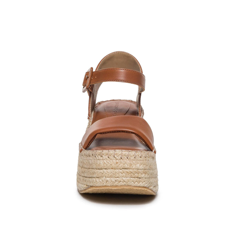 Sandalias Plataforma Bernardo Mallorca Espadrille Mujer Marrones Oscuro | GFQ915CE