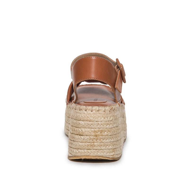 Sandalias Plataforma Bernardo Mallorca Espadrille Mujer Marrones Oscuro | GFQ915CE