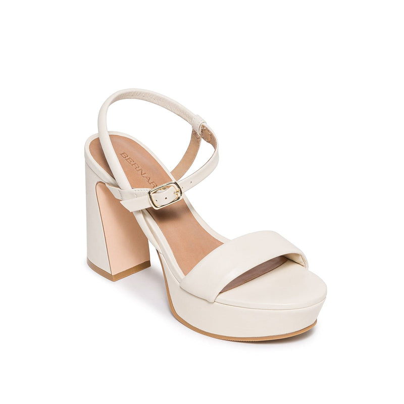 Sandalias Plataforma Bernardo Ventura Mujer Blancas | ACJ2520JW