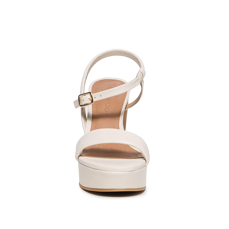 Sandalias Plataforma Bernardo Ventura Mujer Blancas | ACJ2520JW