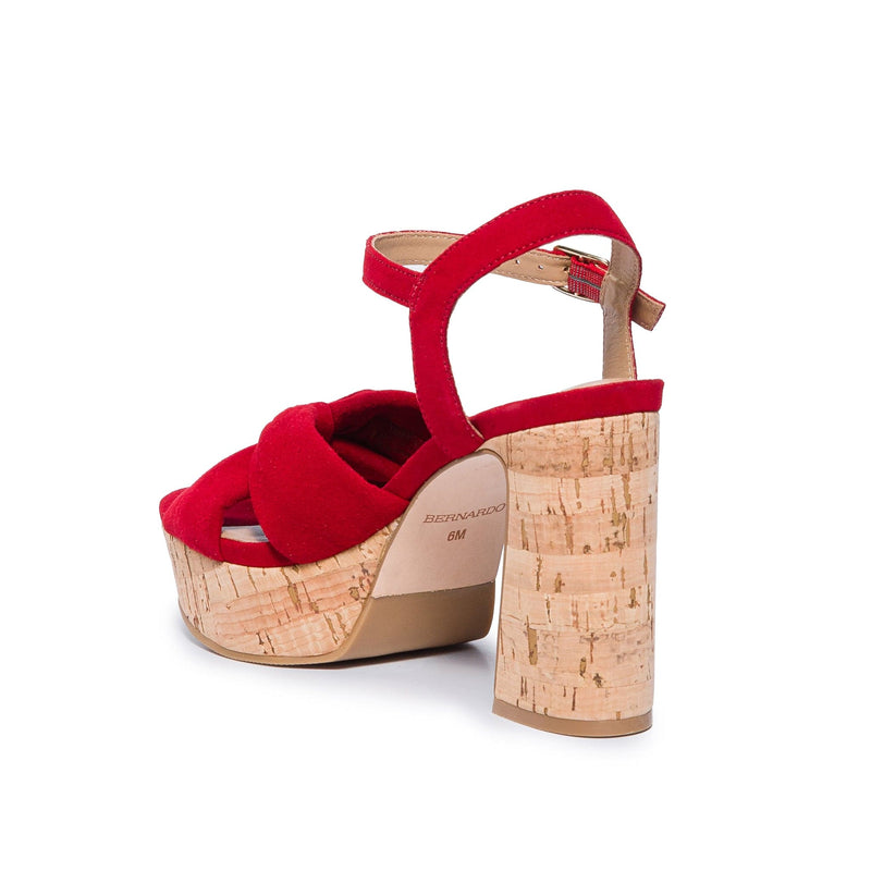 Sandalias Plataforma Bernardo Veronika Mujer Rojas | VHJ6266QX