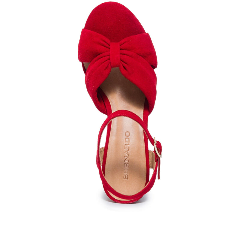 Sandalias Plataforma Bernardo Veronika Mujer Rojas | VHJ6266QX