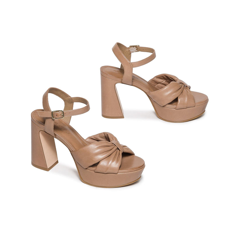 Sandalias Plataforma Bernardo Veronika Mujer Marrones | FJP6034LM