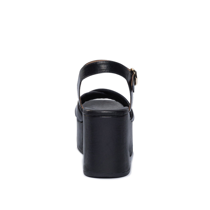 Sandalias Plataforma Bernardo Weston Mujer Negras | JXE610XX