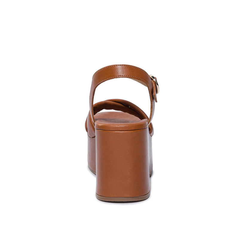Sandalias Plataforma Bernardo Weston Mujer Marrones Oscuro | TAN3122CK