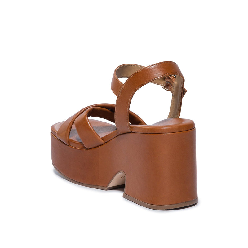 Sandalias Plataforma Bernardo Weston Mujer Marrones Oscuro | TAN3122CK