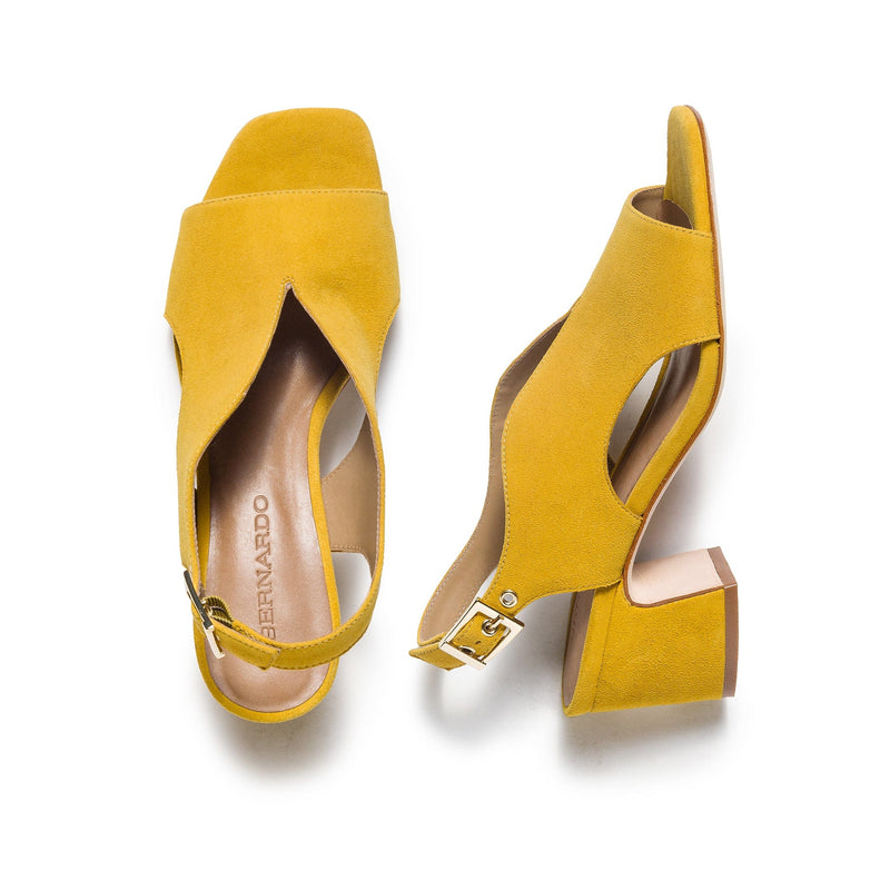 Sandalias Tacones Bernardo Bedford Mid Mujer Amarillo | SZV3178SZ