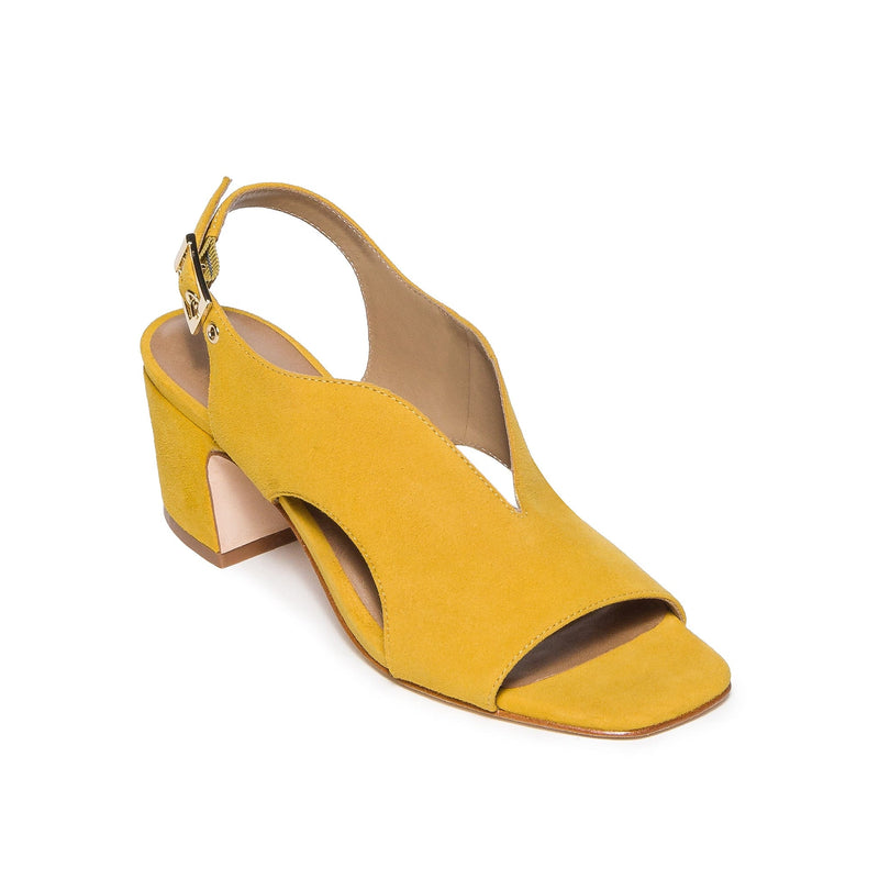 Sandalias Tacones Bernardo Bedford Mid Mujer Amarillo | SZV3178SZ