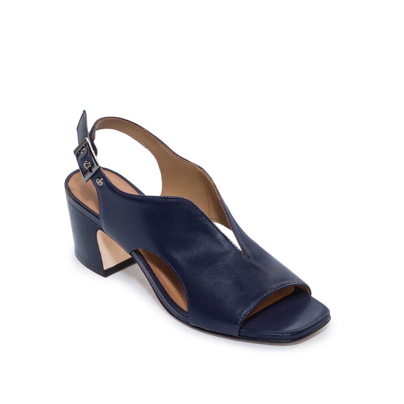 Sandalias Tacones Bernardo Bedford Mid Mujer Azul Marino Oscuro | LUF10080ZP