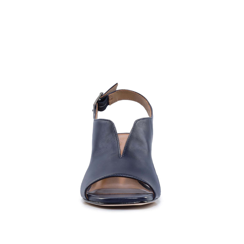 Sandalias Tacones Bernardo Bedford Mid Mujer Azul Marino Oscuro | LUF10080ZP