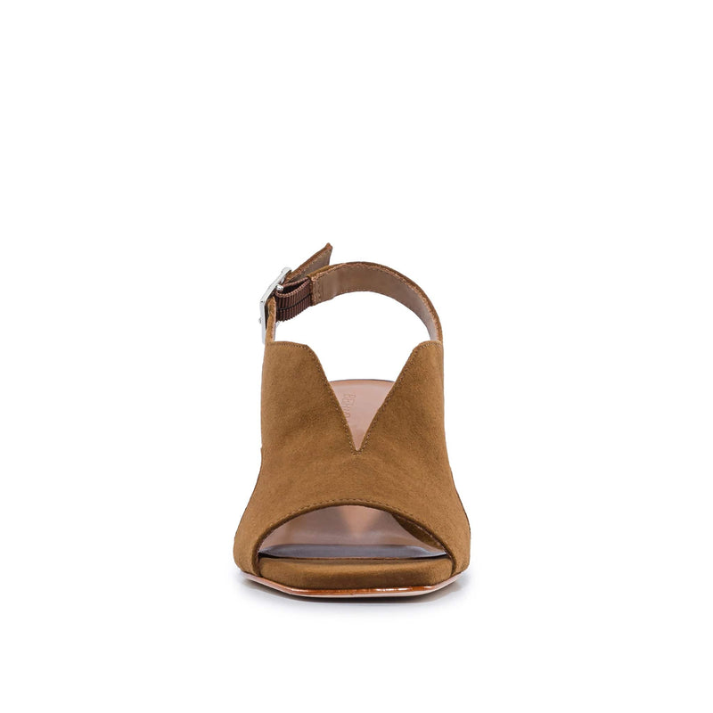 Sandalias Tacones Bernardo Bedford Mid Mujer Marrones Oscuro | STJ4262CA