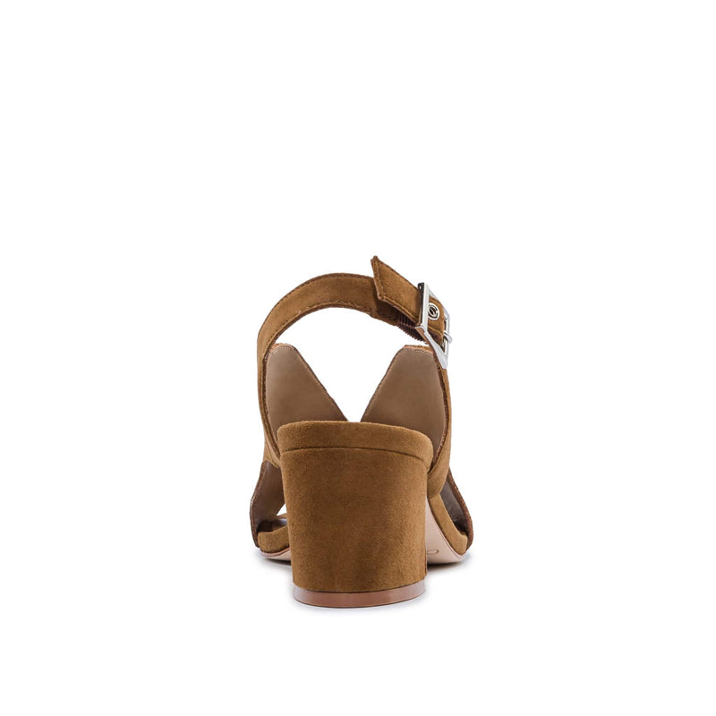 Sandalias Tacones Bernardo Bedford Mid Mujer Marrones Oscuro | STJ4262CA