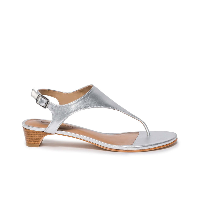 Sandalias Tacones Bernardo Goldy Demi Mujer Plateadas | WLX8919VK