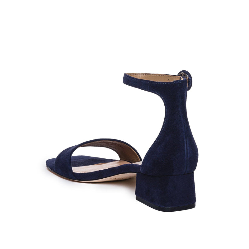 Sandalias Tacones Bernardo Jalena Low Mujer Azul Marino Oscuro | ZAJ388MB