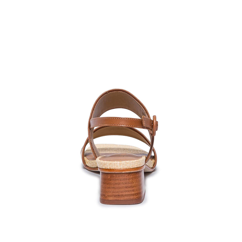 Sandalias Tacones Bernardo Jasper Slingback Mujer Marrones Claro | IMB5579MC