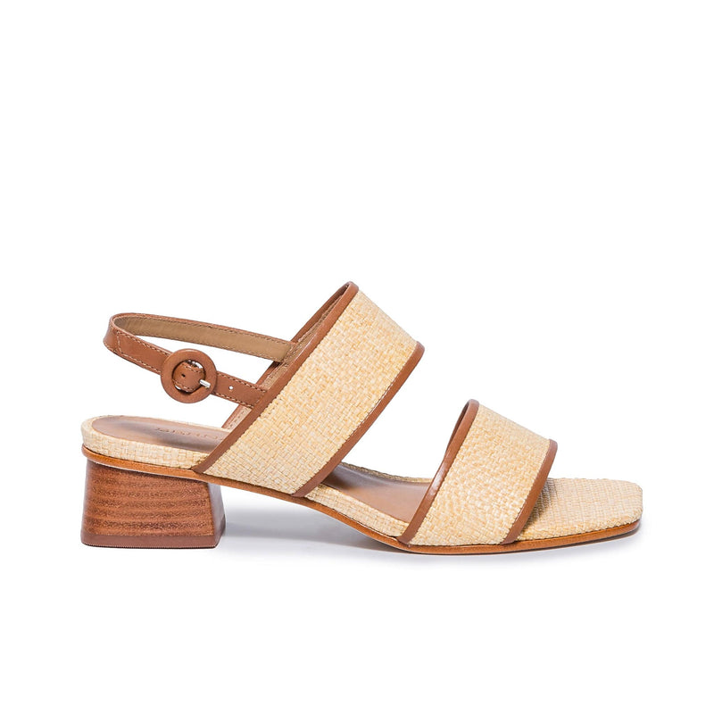 Sandalias Tacones Bernardo Jasper Slingback Mujer Marrones Claro | IMB5579MC