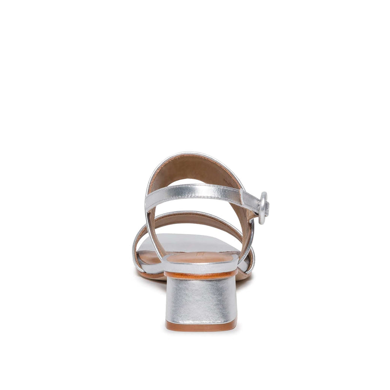 Sandalias Tacones Bernardo Jasper Slingback Mujer Plateadas Doradas | KXB1416QW