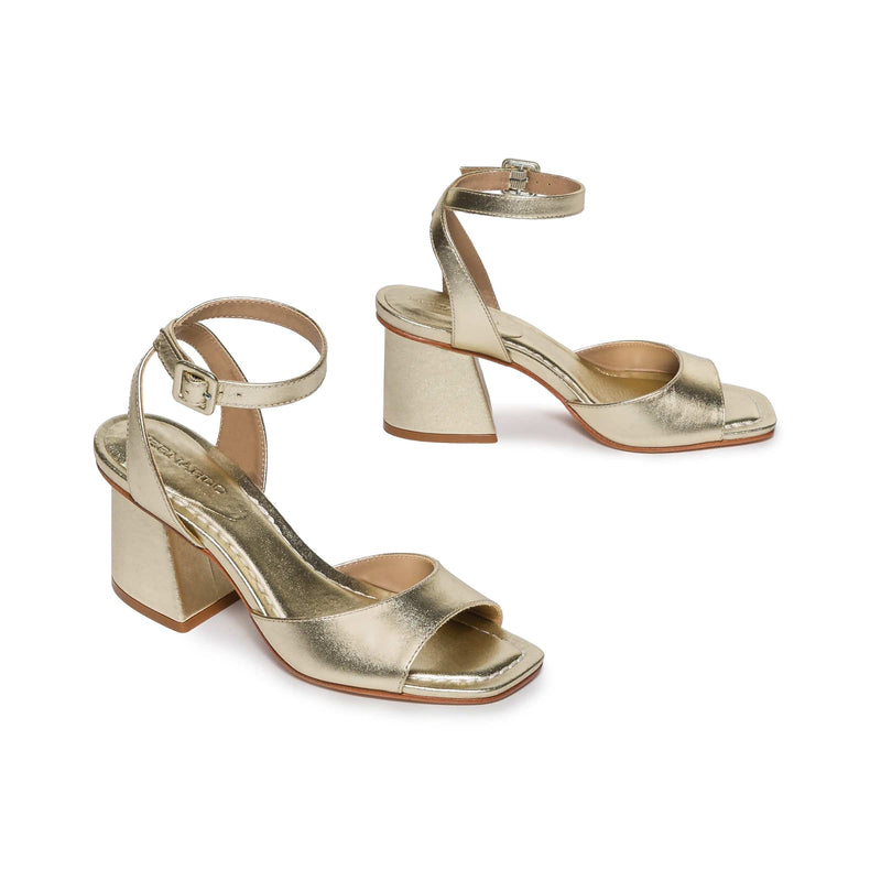 Sandalias Tacones Bernardo Nyack Mujer Doradas | VDI1411IC