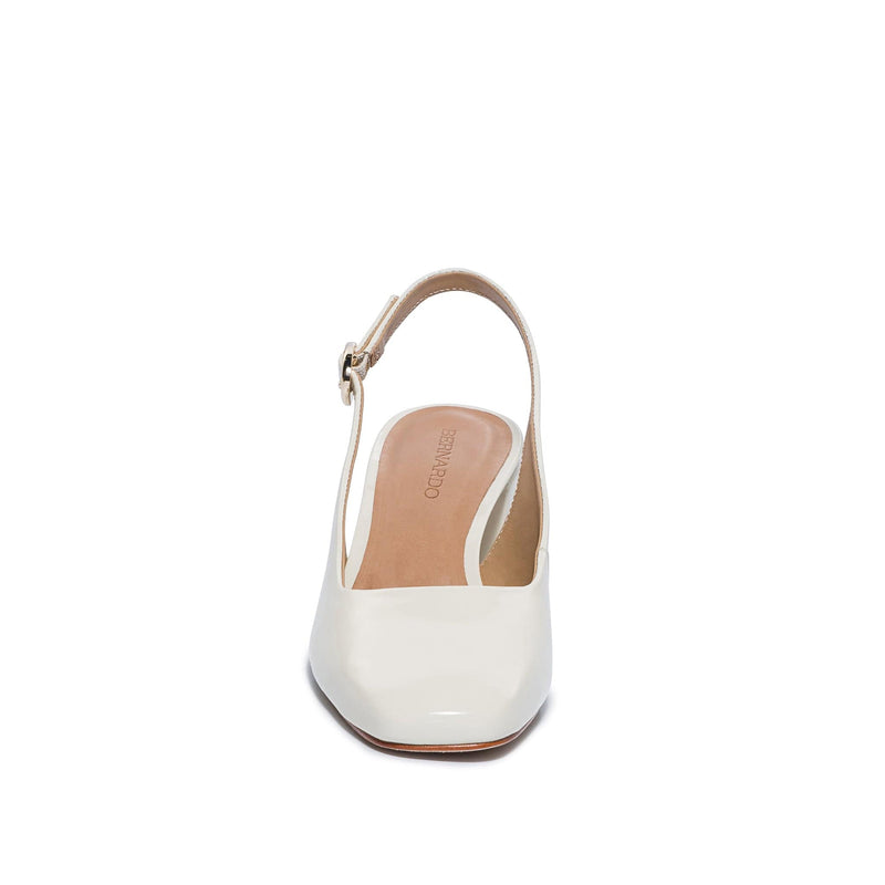 Tacones Bernardo Alexia Slingback Mujer Blancas | UPI3277TV