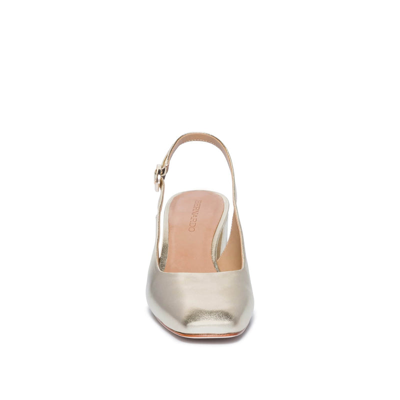 Tacones Bernardo Alexia Slingback Mujer Doradas | OJV69HW