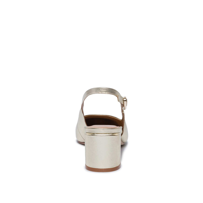 Tacones Bernardo Alexia Slingback Mujer Doradas | OJV69HW